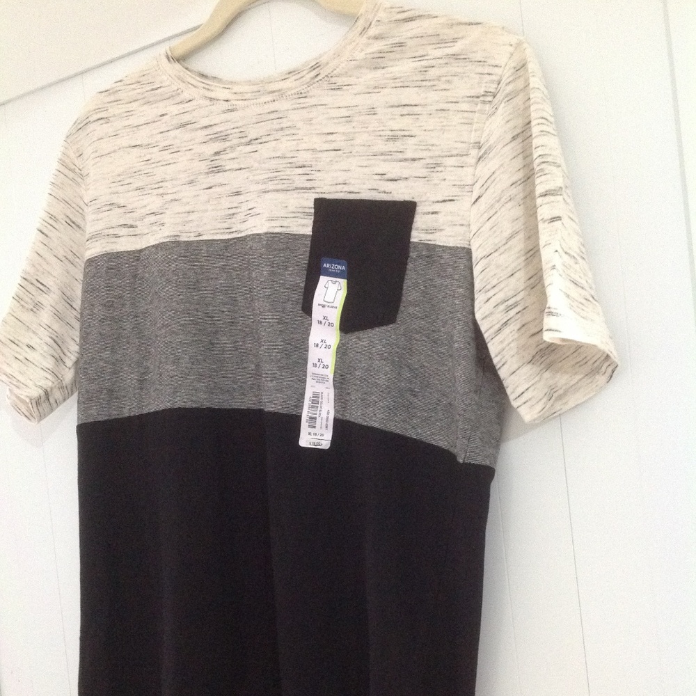Boys gray and Black shirt